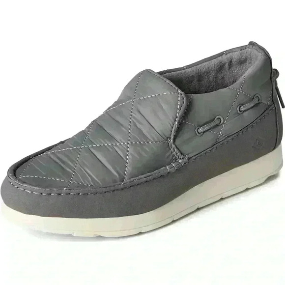 Sperry Women's MOC-SIDER , GREY NYLON, Sz 7.5- New with tags - Picture 1 of 13
